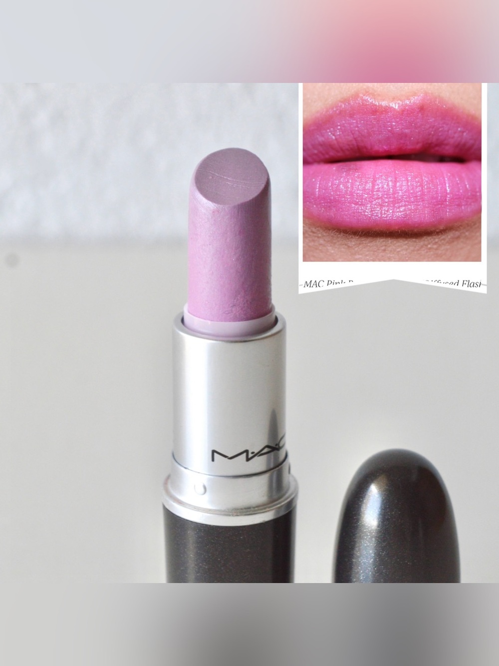 MAC Cosmetics Lipstick *PINK POPCORN* Pale Lavender Pink Limited Edition RARE